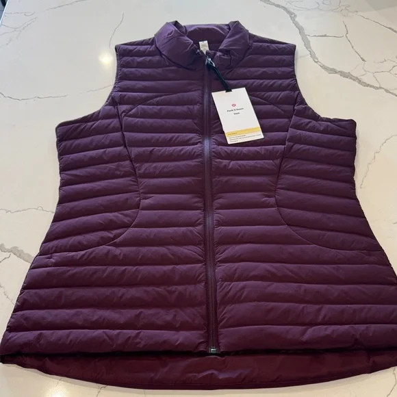 Lululemon Athletica Burgundy Pack It Down Vest - Picture 1 of 7